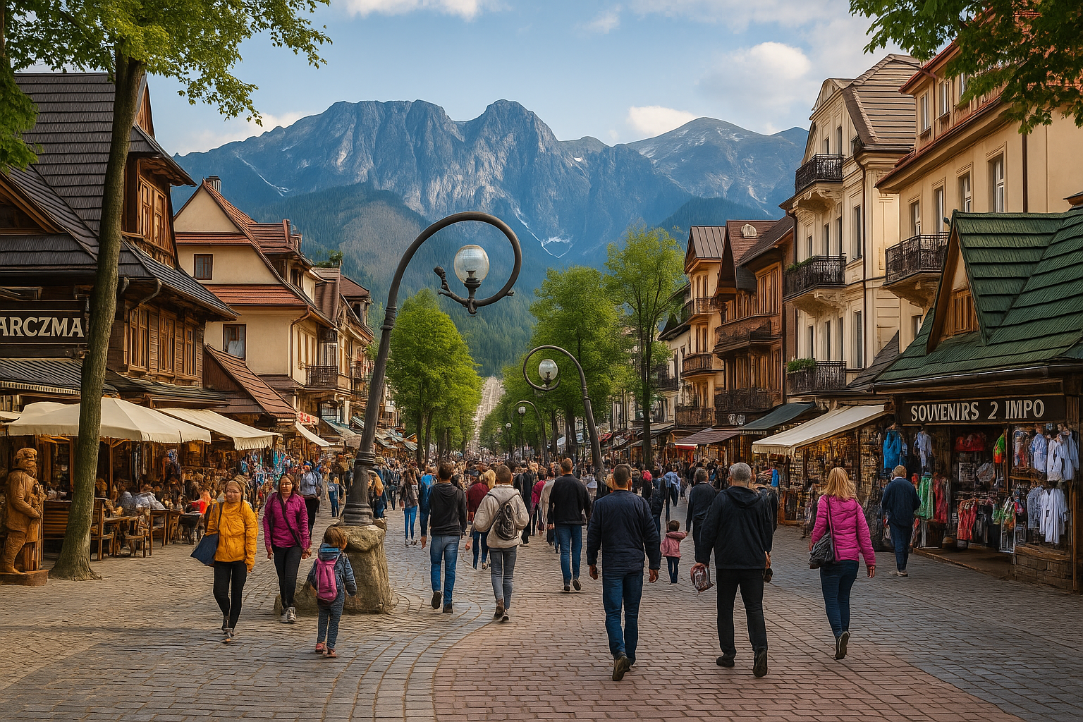 Krupówki Street in Zakopane